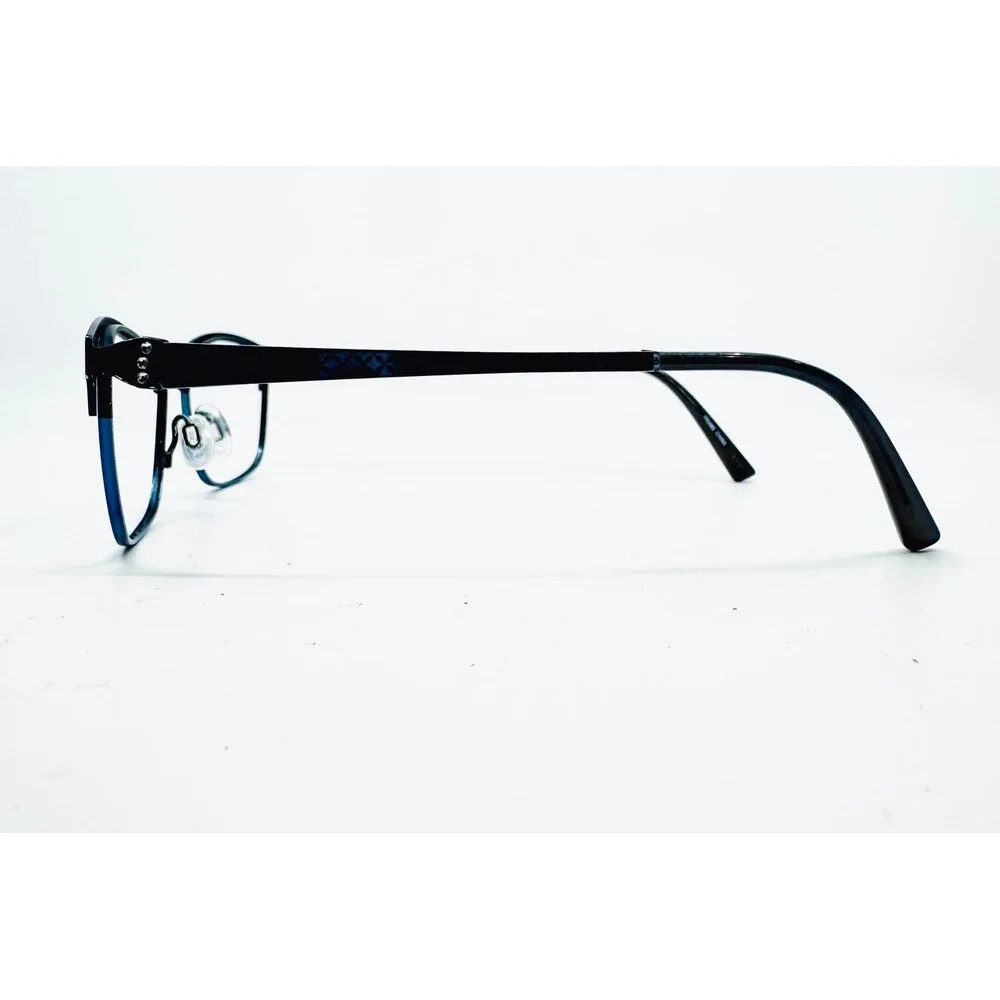 Flexon Gloria Eyeglasses Womens Blue Black Full Rim Frames 54-17-135 412